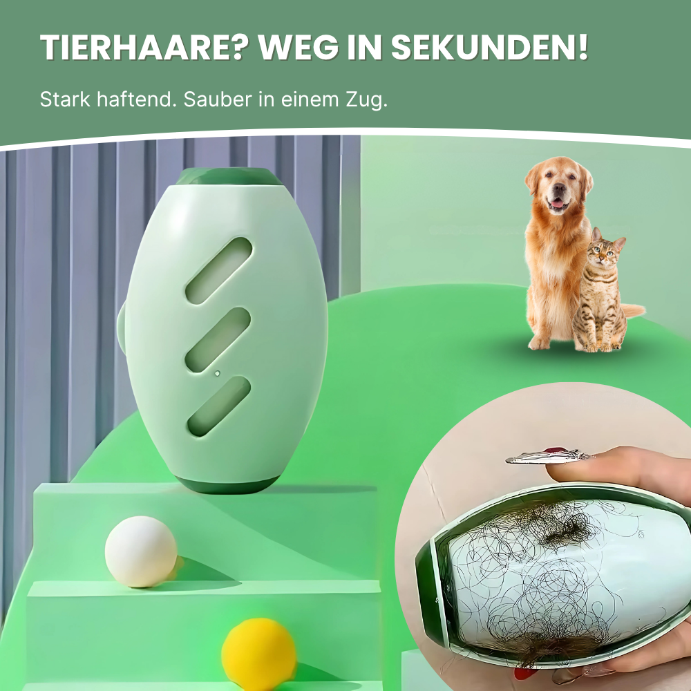 Fusselroller mit waschbarer Klebefläche – Wiederverwendbar & extra stark bei Tierhaaren